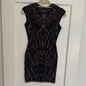 RVN Black and Pink Mini Dress
